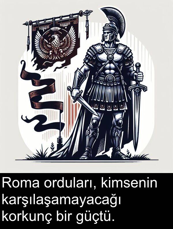 güçtü: Roma orduları, kimsenin karşılaşamayacağı korkunç bir güçtü.
