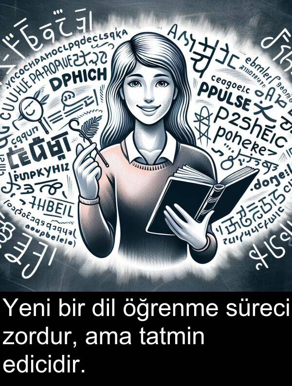 zordur: Yeni bir dil öğrenme süreci zordur, ama tatmin edicidir.