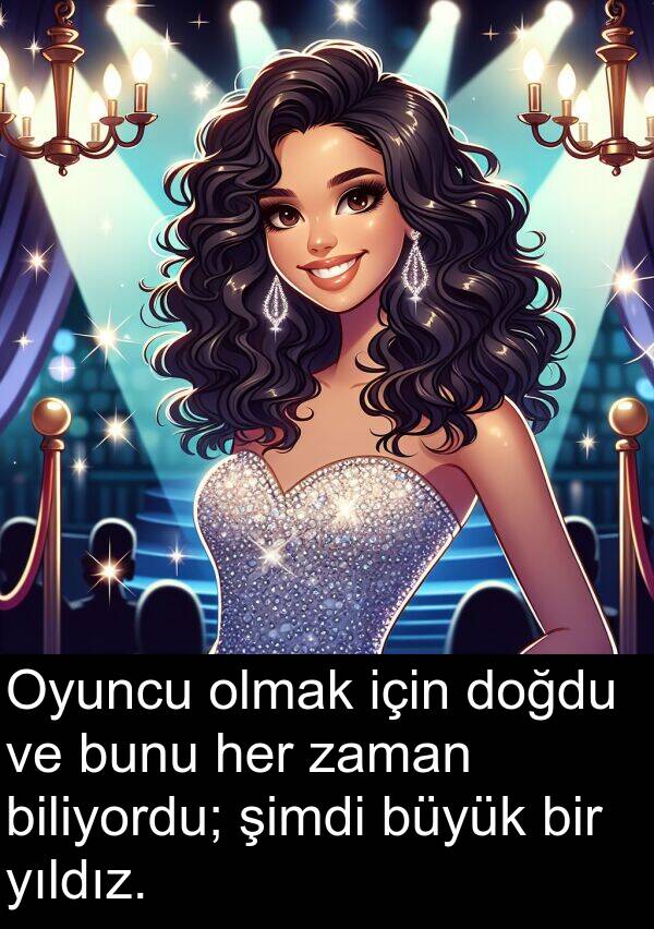 biliyordu: Oyuncu olmak için doğdu ve bunu her zaman biliyordu; şimdi büyük bir yıldız.