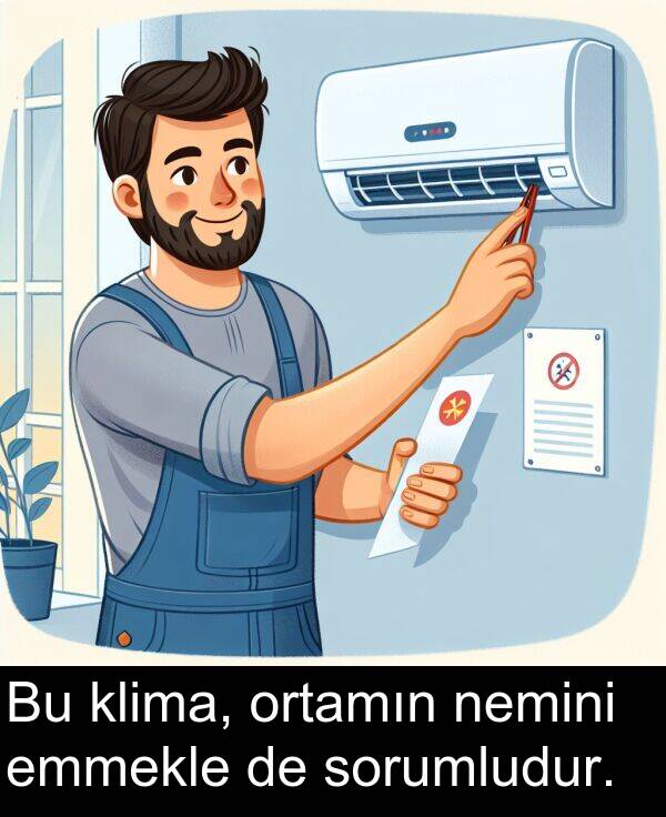 nemini: Bu klima, ortamın nemini emmekle de sorumludur.