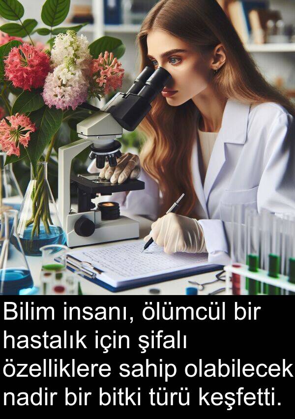 nadir: Bilim insanı, ölümcül bir hastalık için şifalı özelliklere sahip olabilecek nadir bir bitki türü keşfetti.