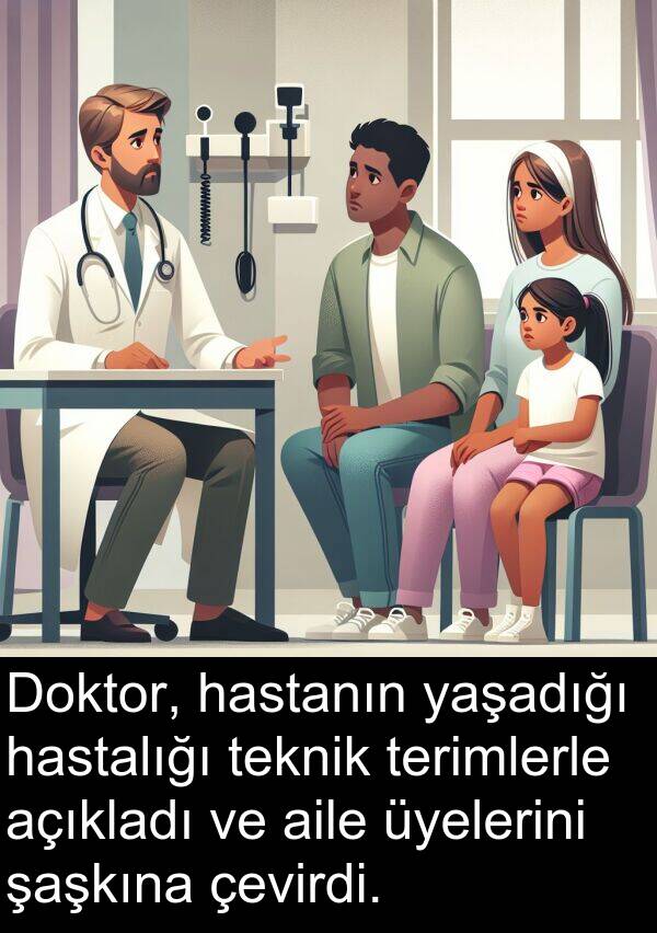 açıkladı: Doktor, hastanın yaşadığı hastalığı teknik terimlerle açıkladı ve aile üyelerini şaşkına çevirdi.