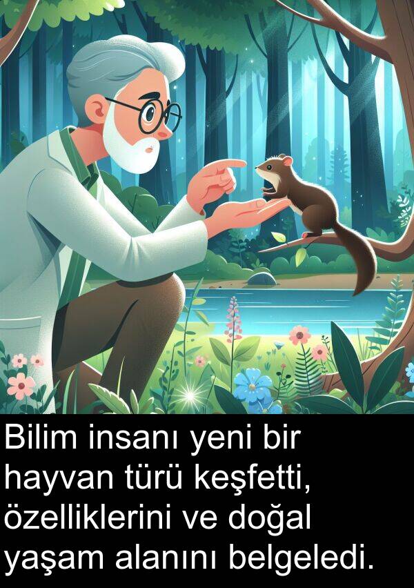 insanı: Bilim insanı yeni bir hayvan türü keşfetti, özelliklerini ve doğal yaşam alanını belgeledi.