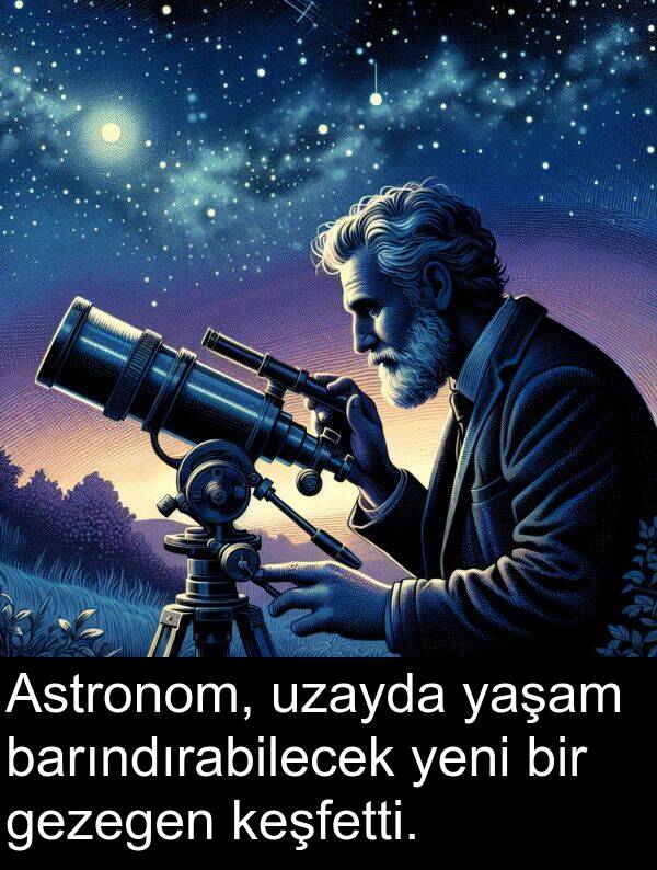 gezegen: Astronom, uzayda yaşam barındırabilecek yeni bir gezegen keşfetti.