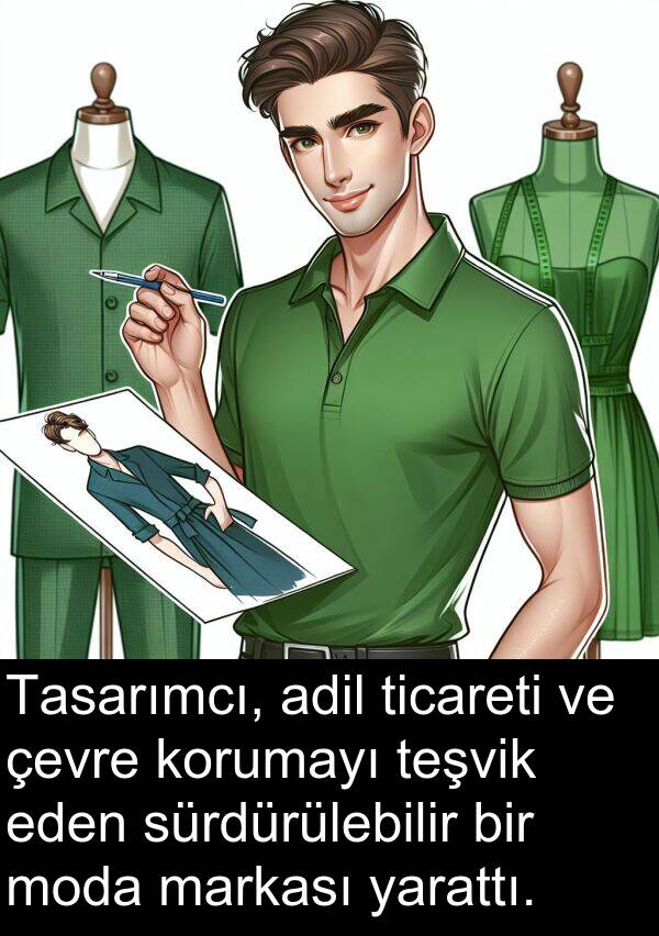 yarattı: Tasarımcı, adil ticareti ve çevre korumayı teşvik eden sürdürülebilir bir moda markası yarattı.