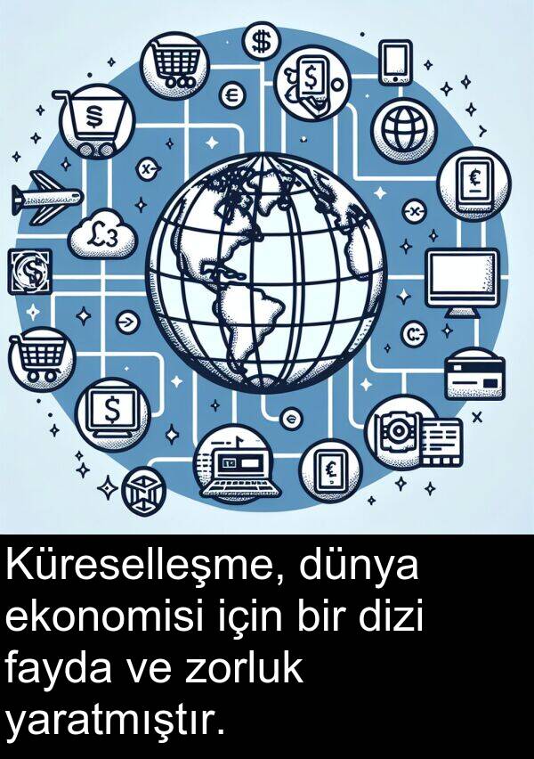 zorluk: Küreselleşme, dünya ekonomisi için bir dizi fayda ve zorluk yaratmıştır.