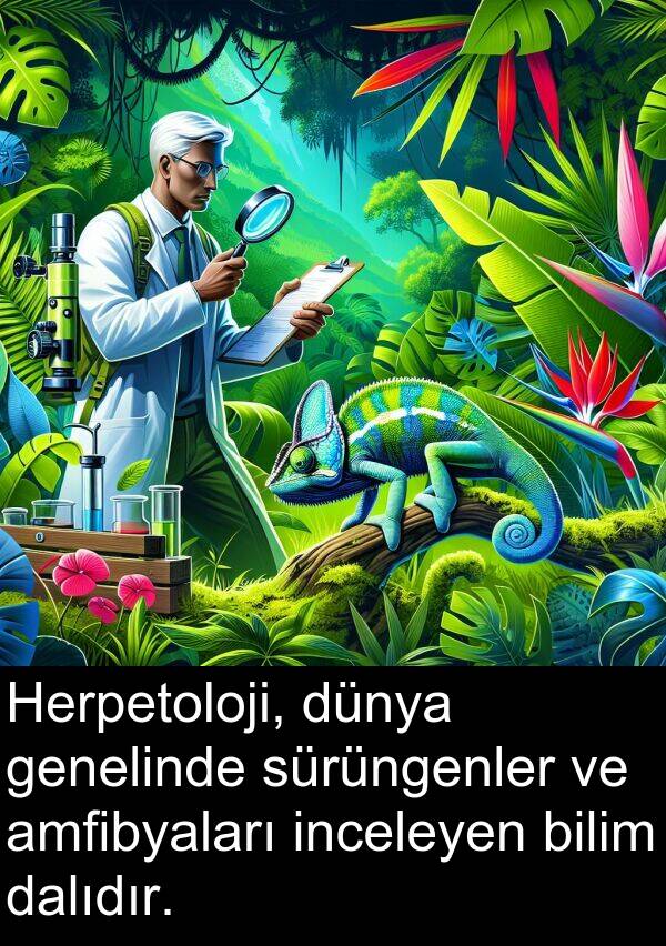 bilim: Herpetoloji, dünya genelinde sürüngenler ve amfibyaları inceleyen bilim dalıdır.