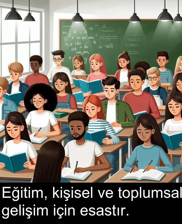 gelişim: Eğitim, kişisel ve toplumsal gelişim için esastır.