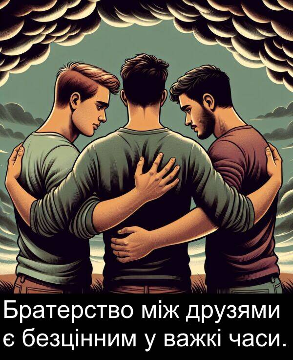 безцінним: Братерство між друзями є безцінним у важкі часи.