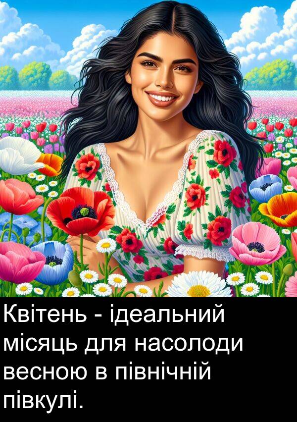 місяць: Квітень - ідеальний місяць для насолоди весною в північній півкулі.