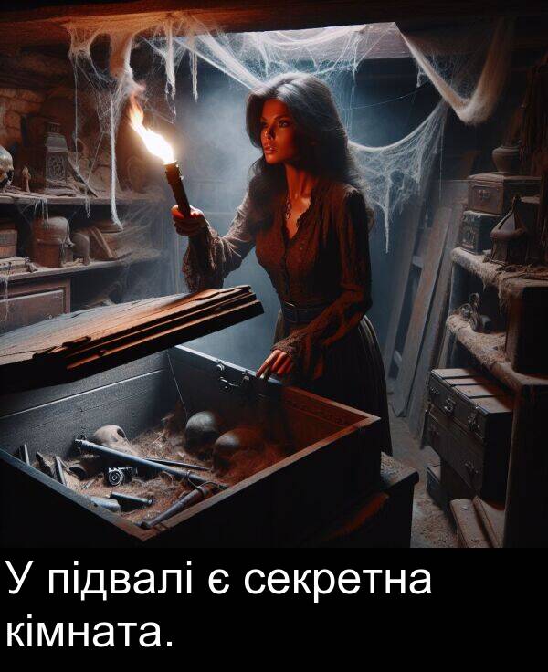 кімната: У підвалі є секретна кімната.