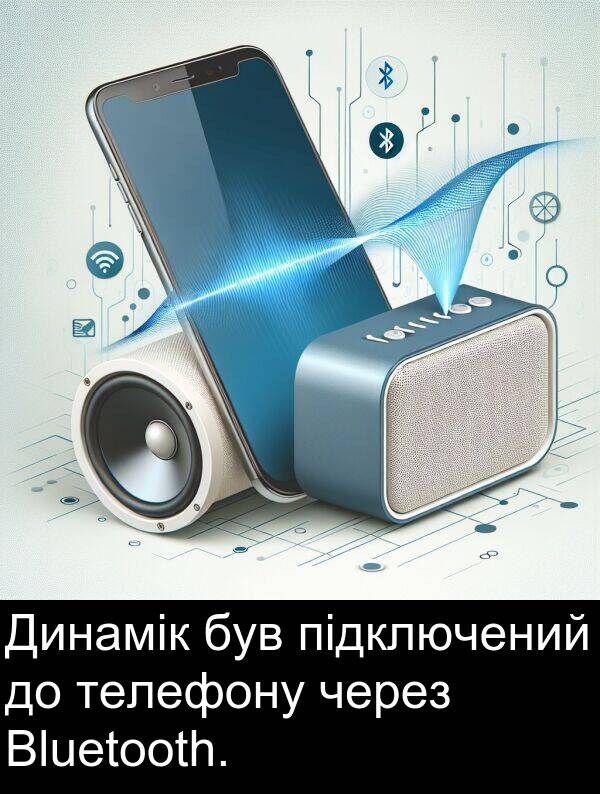 підключений: Динамік був підключений до телефону через Bluetooth.