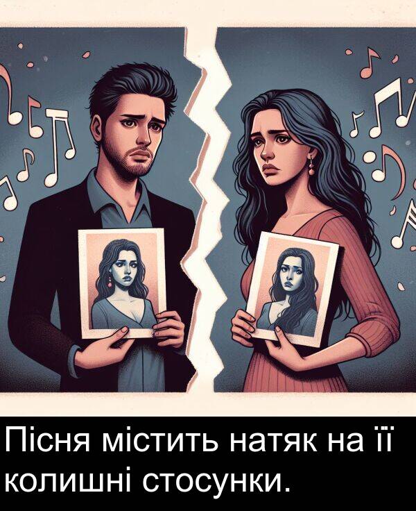 містить: Пісня містить натяк на її колишні стосунки.