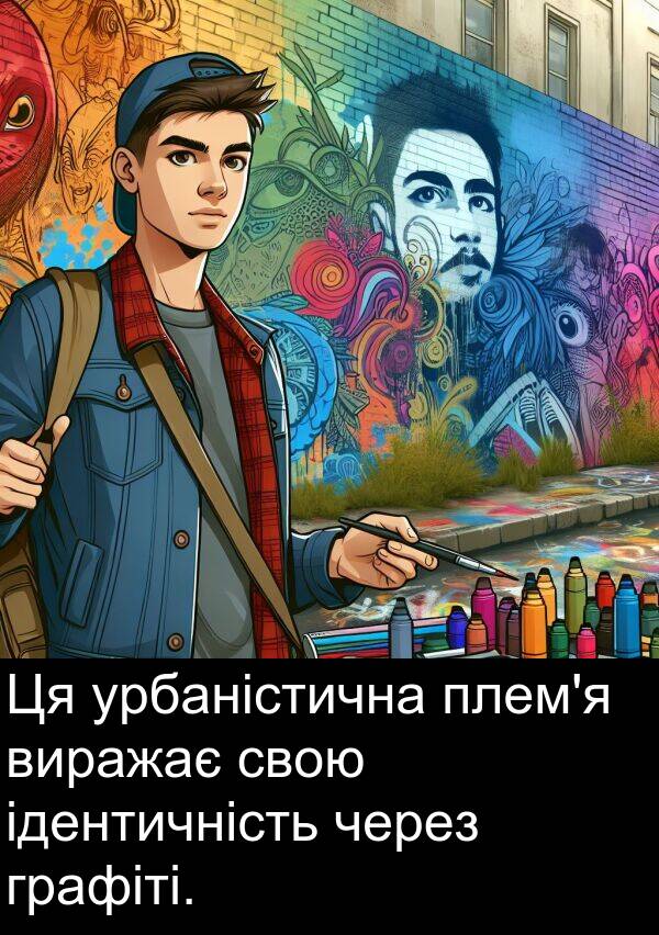 ідентичність: Ця урбаністична плем'я виражає свою ідентичність через графіті.