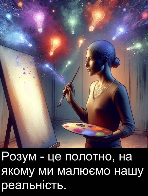 малюємо: Розум - це полотно, на якому ми малюємо нашу реальність.