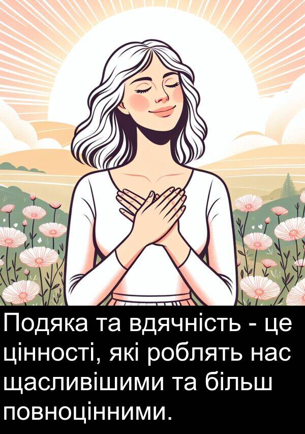 більш: Подяка та вдячність - це цінності, які роблять нас щасливішими та більш повноцінними.