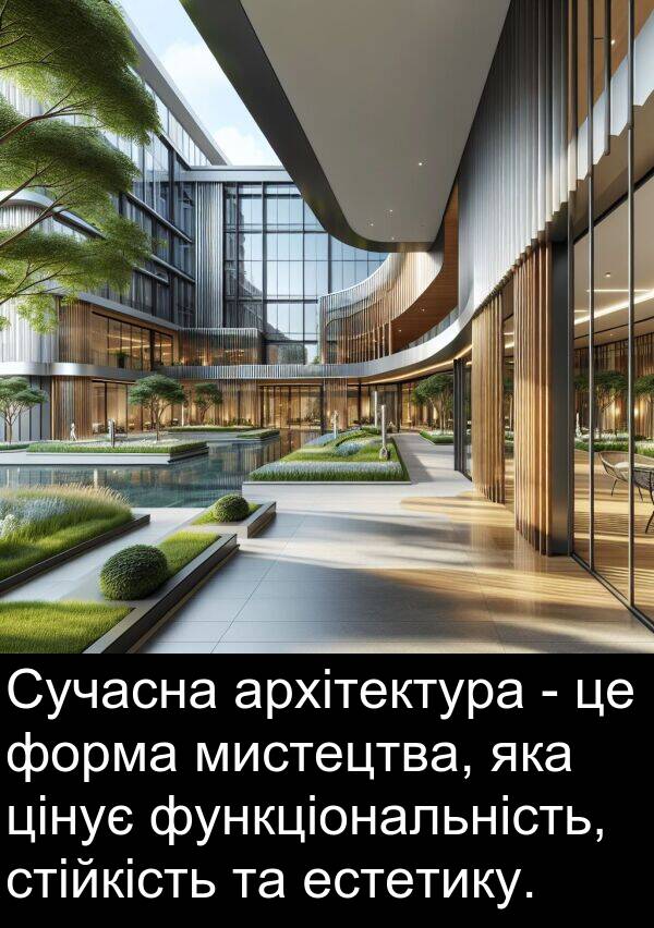 функціональність: Сучасна архітектура - це форма мистецтва, яка цінує функціональність, стійкість та естетику.