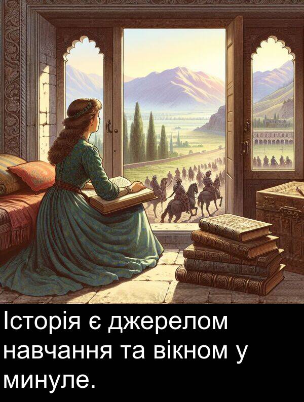 навчання: Історія є джерелом навчання та вікном у минуле.