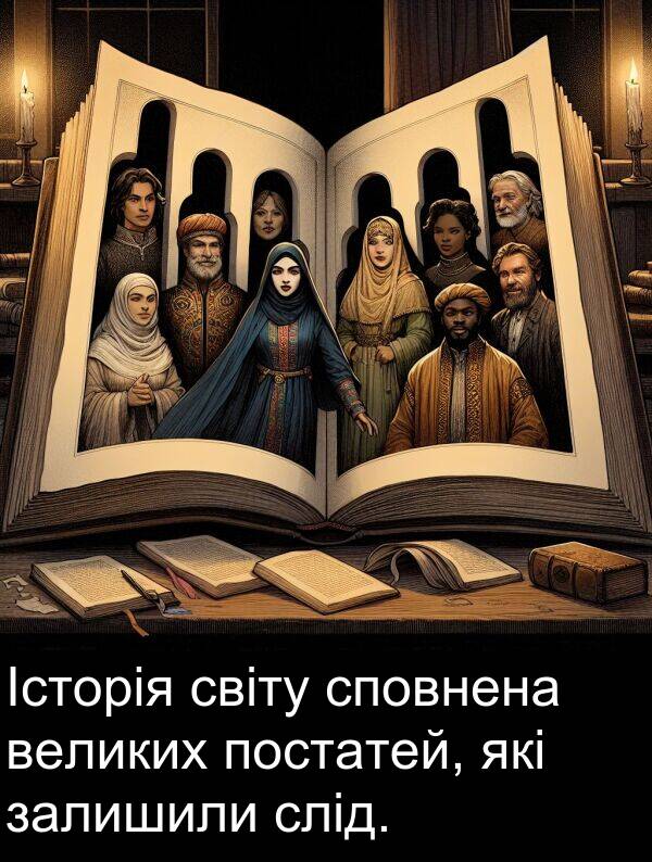 великих: Історія світу сповнена великих постатей, які залишили слід.