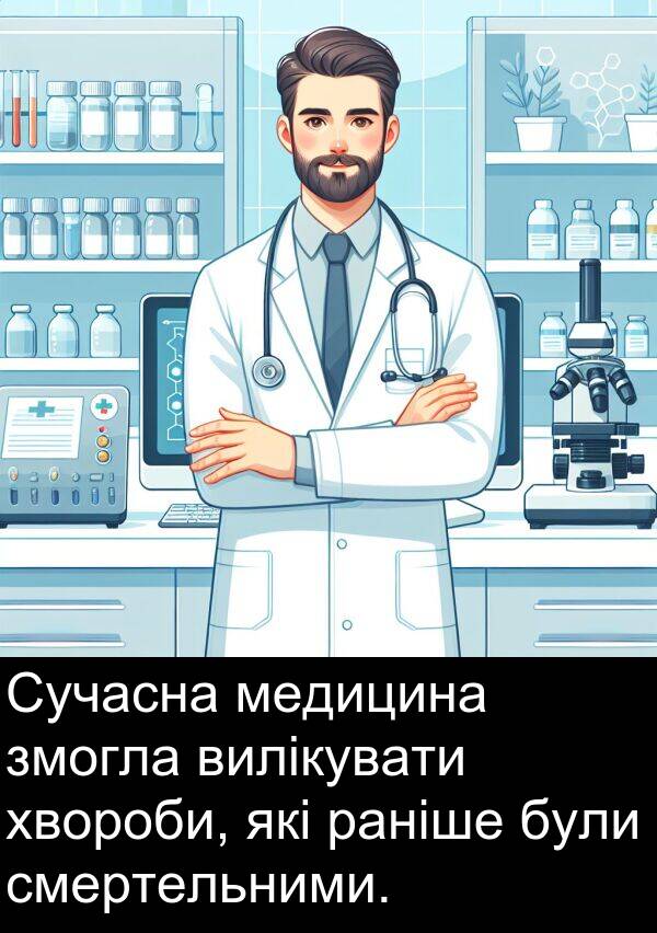 раніше: Сучасна медицина змогла вилікувати хвороби, які раніше були смертельними.