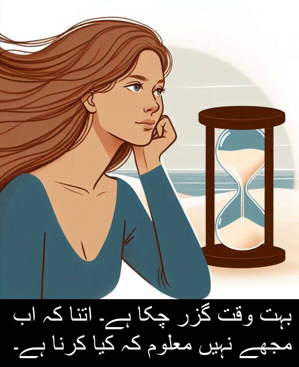 چکا: بہت وقت گزر چکا ہے۔ اتنا کہ اب مجھے نہیں معلوم کہ کیا کرنا ہے۔