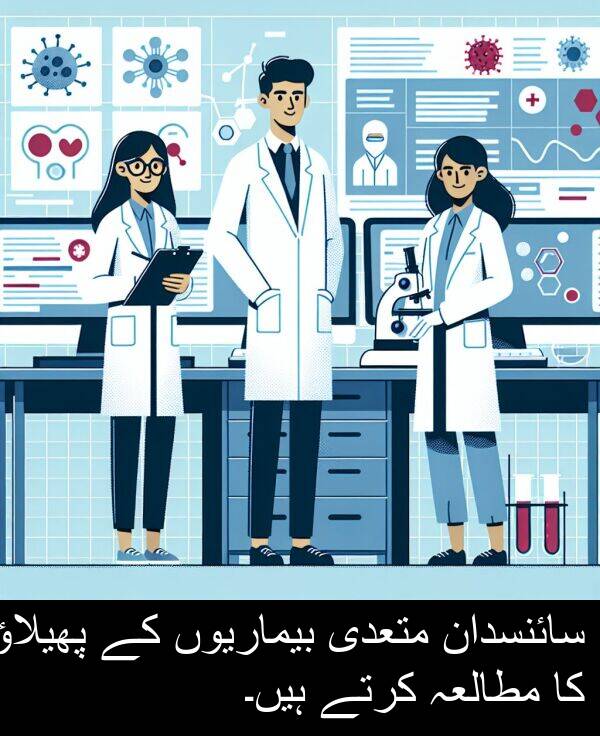 کرتے: سائنسدان متعدی بیماریوں کے پھیلاؤ کا مطالعہ کرتے ہیں۔