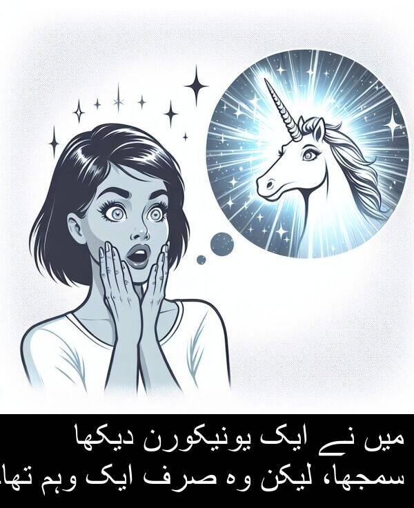 صرف: میں نے ایک یونیکورن دیکھا سمجھا، لیکن وہ صرف ایک وہم تھا۔