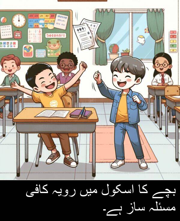 بچے: بچے کا اسکول میں رویہ کافی مسئلہ ساز ہے۔