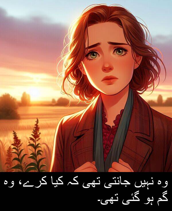 جانتی: وہ نہیں جانتی تھی کہ کیا کرے، وہ گم ہو گئی تھی۔