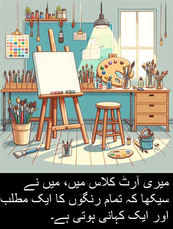 سیکھا: میری آرٹ کلاس میں، میں نے سیکھا کہ تمام رنگوں کا ایک مطلب اور ایک کہانی ہوتی ہے۔