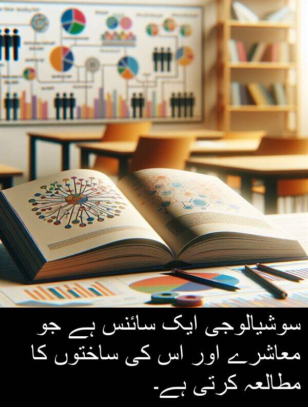 معاشرے: سوشیالوجی ایک سائنس ہے جو معاشرے اور اس کی ساختوں کا مطالعہ کرتی ہے۔