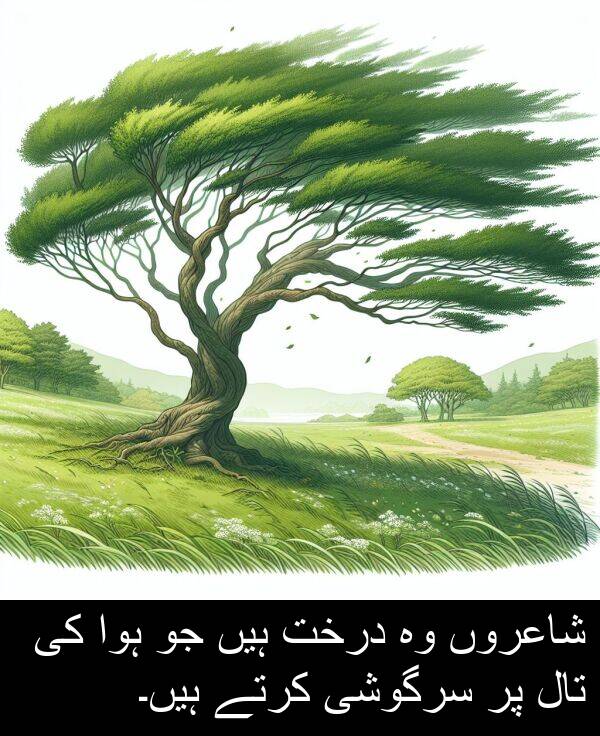 کرتے: شاعروں وہ درخت ہیں جو ہوا کی تال پر سرگوشی کرتے ہیں۔