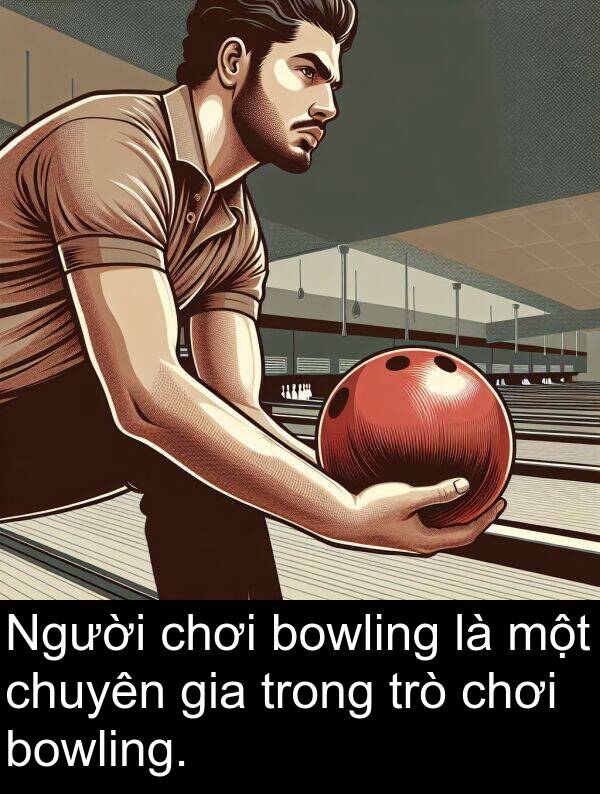 bowling: Người chơi bowling là một chuyên gia trong trò chơi bowling.
