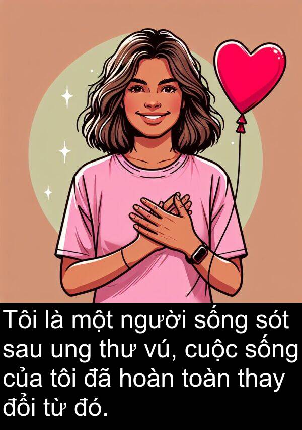 vú: Tôi là một người sống sót sau ung thư vú, cuộc sống của tôi đã hoàn toàn thay đổi từ đó.