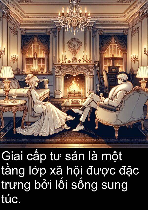 cấp: Giai cấp tư sản là một tầng lớp xã hội được đặc trưng bởi lối sống sung túc.