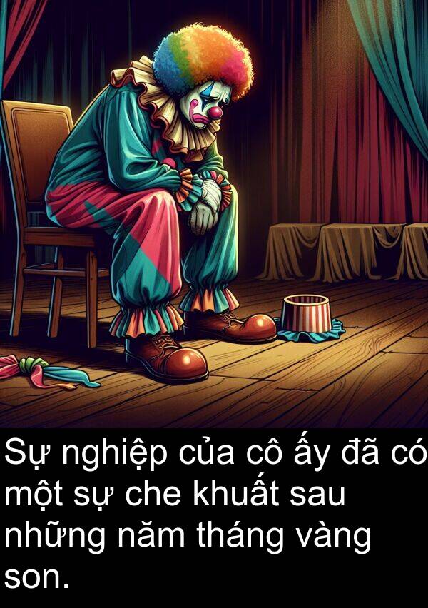 tháng: Sự nghiệp của cô ấy đã có một sự che khuất sau những năm tháng vàng son.
