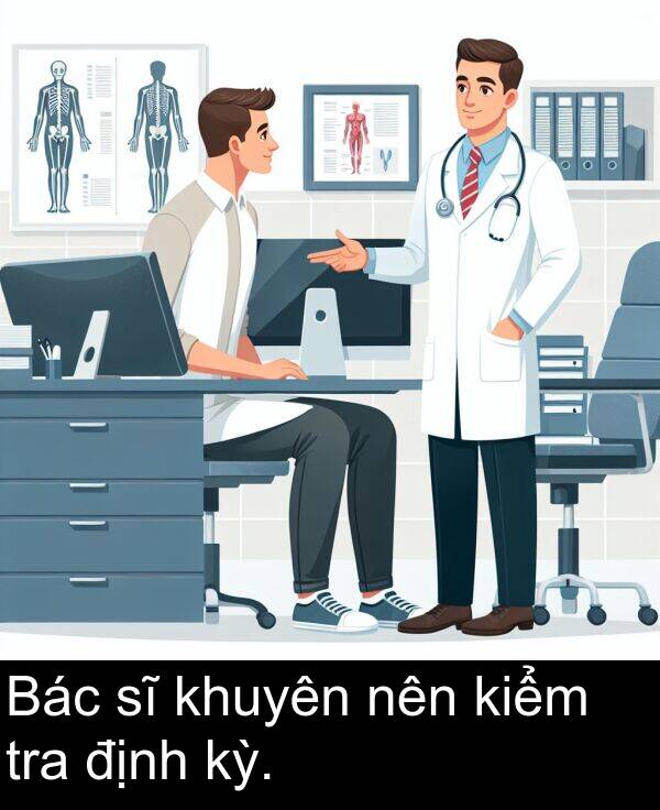 định: Bác sĩ khuyên nên kiểm tra định kỳ.