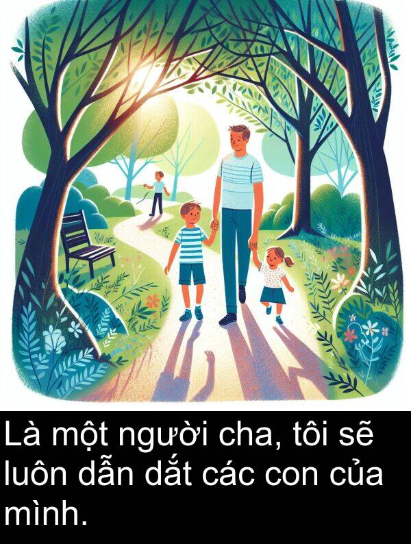 dẫn: Là một người cha, tôi sẽ luôn dẫn dắt các con của mình.