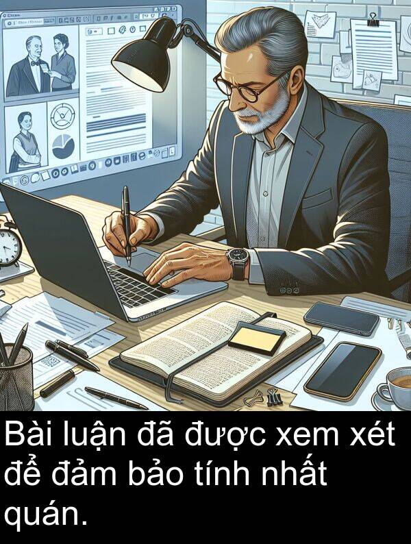 đảm: Bài luận đã được xem xét để đảm bảo tính nhất quán.