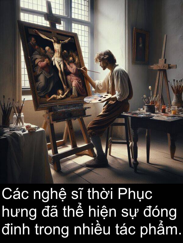 đinh: Các nghệ sĩ thời Phục hưng đã thể hiện sự đóng đinh trong nhiều tác phẩm.