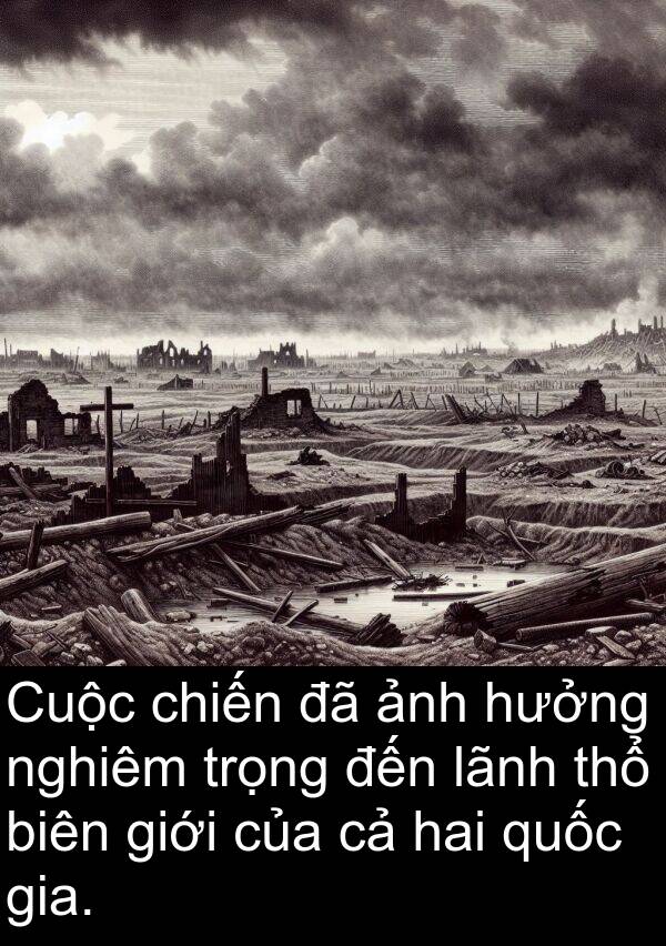 chiến: Cuộc chiến đã ảnh hưởng nghiêm trọng đến lãnh thổ biên giới của cả hai quốc gia.