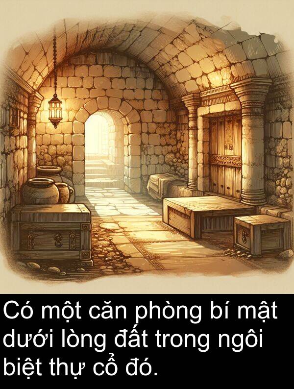 đó: Có một căn phòng bí mật dưới lòng đất trong ngôi biệt thự cổ đó.