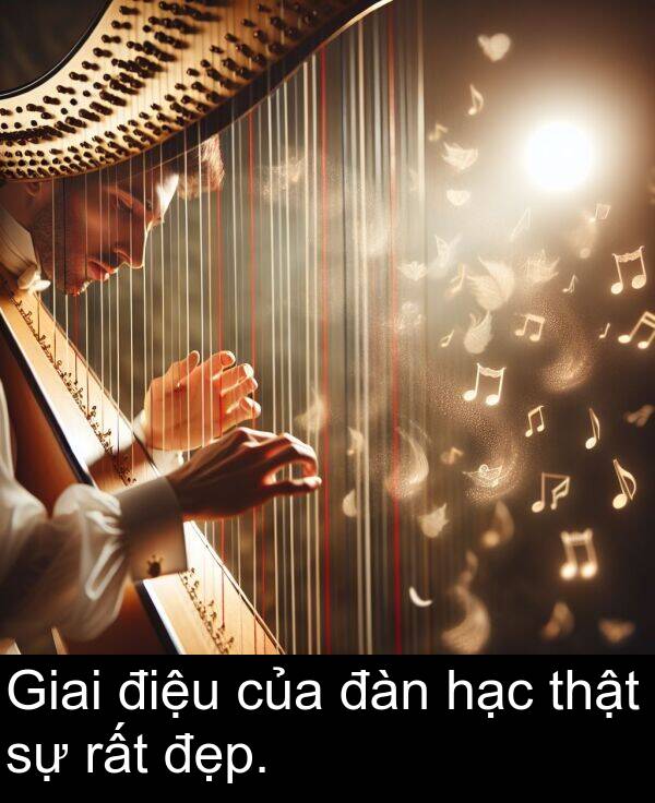 đàn: Giai điệu của đàn hạc thật sự rất đẹp.