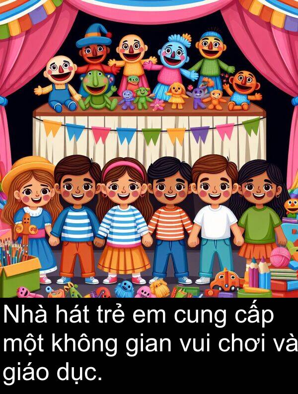 cấp: Nhà hát trẻ em cung cấp một không gian vui chơi và giáo dục.