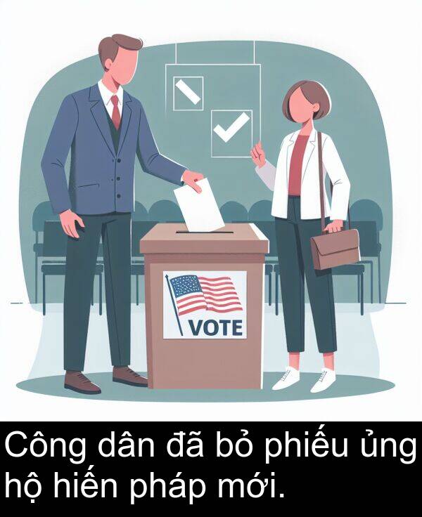 mới: Công dân đã bỏ phiếu ủng hộ hiến pháp mới.