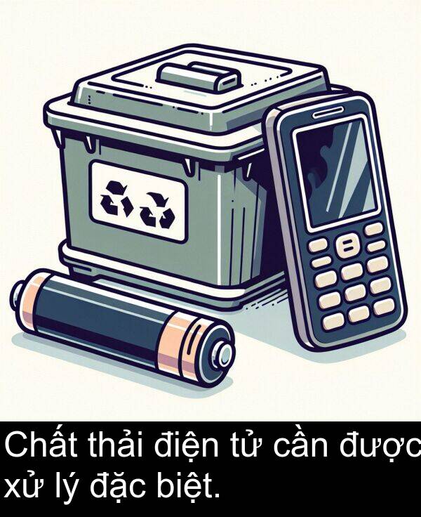 biệt: Chất thải điện tử cần được xử lý đặc biệt.