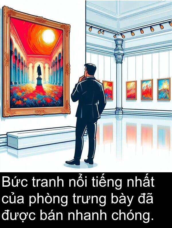 bày: Bức tranh nổi tiếng nhất của phòng trưng bày đã được bán nhanh chóng.