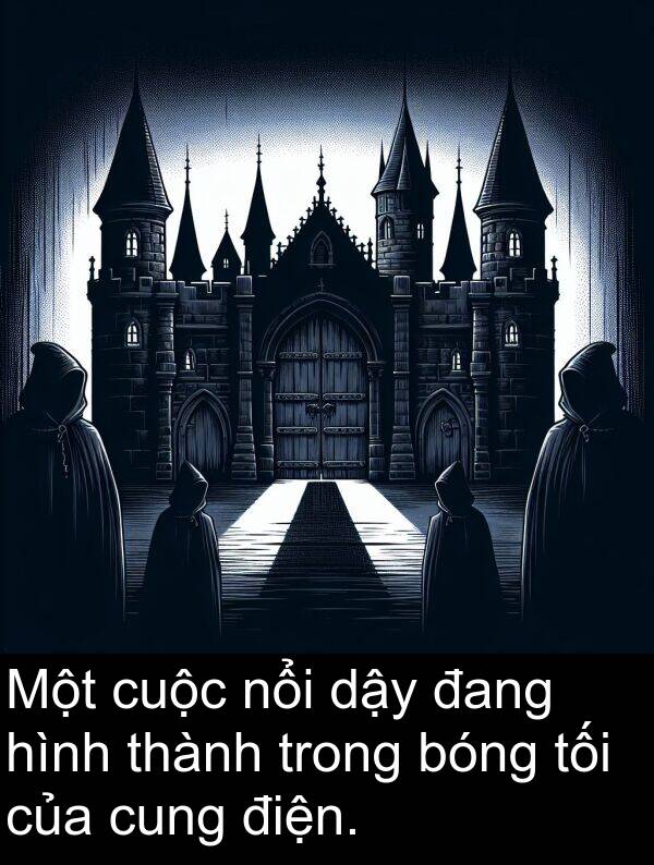 bóng: Một cuộc nổi dậy đang hình thành trong bóng tối của cung điện.