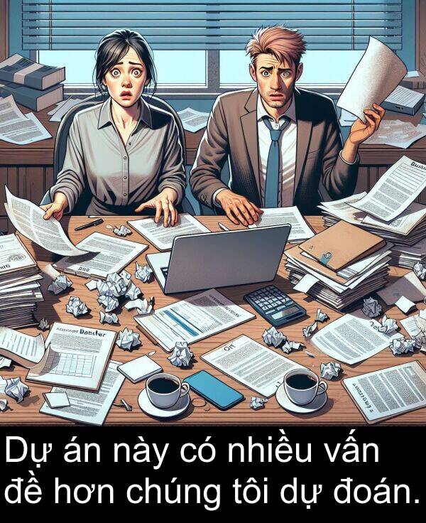 đoán: Dự án này có nhiều vấn đề hơn chúng tôi dự đoán.