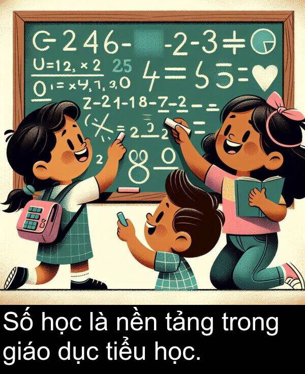 tiểu: Số học là nền tảng trong giáo dục tiểu học.